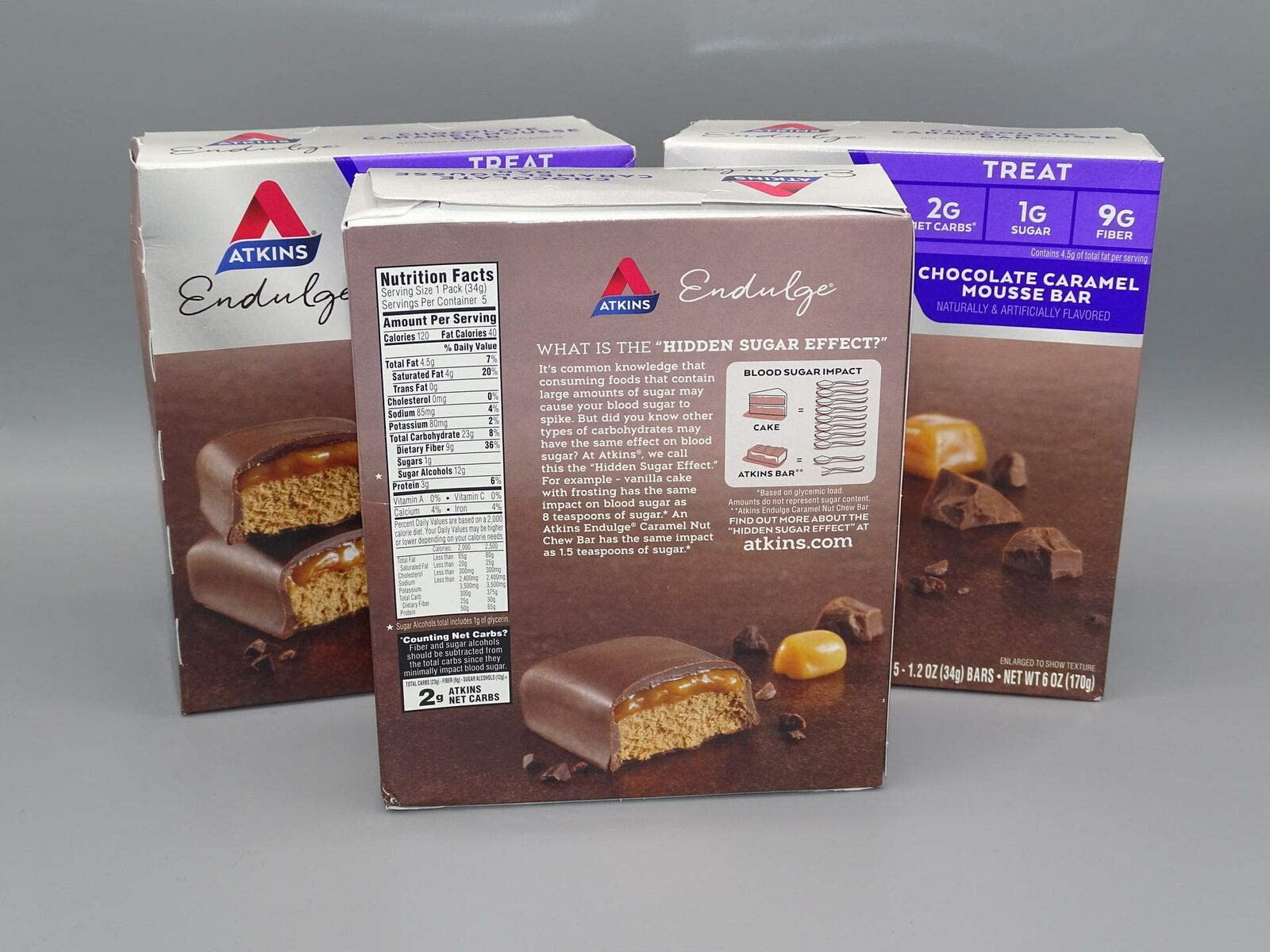 Atkins Endulge Bar, 3/5pk,Choc Carm, 1.2 OZ