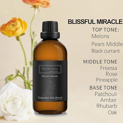 Miniatura 2 de Aceite esencial para máquina de aire aromático para el hogar, aromas de lujo para el hogar, 3.4 fl oz, aceites aromáticos naturales maravillosos