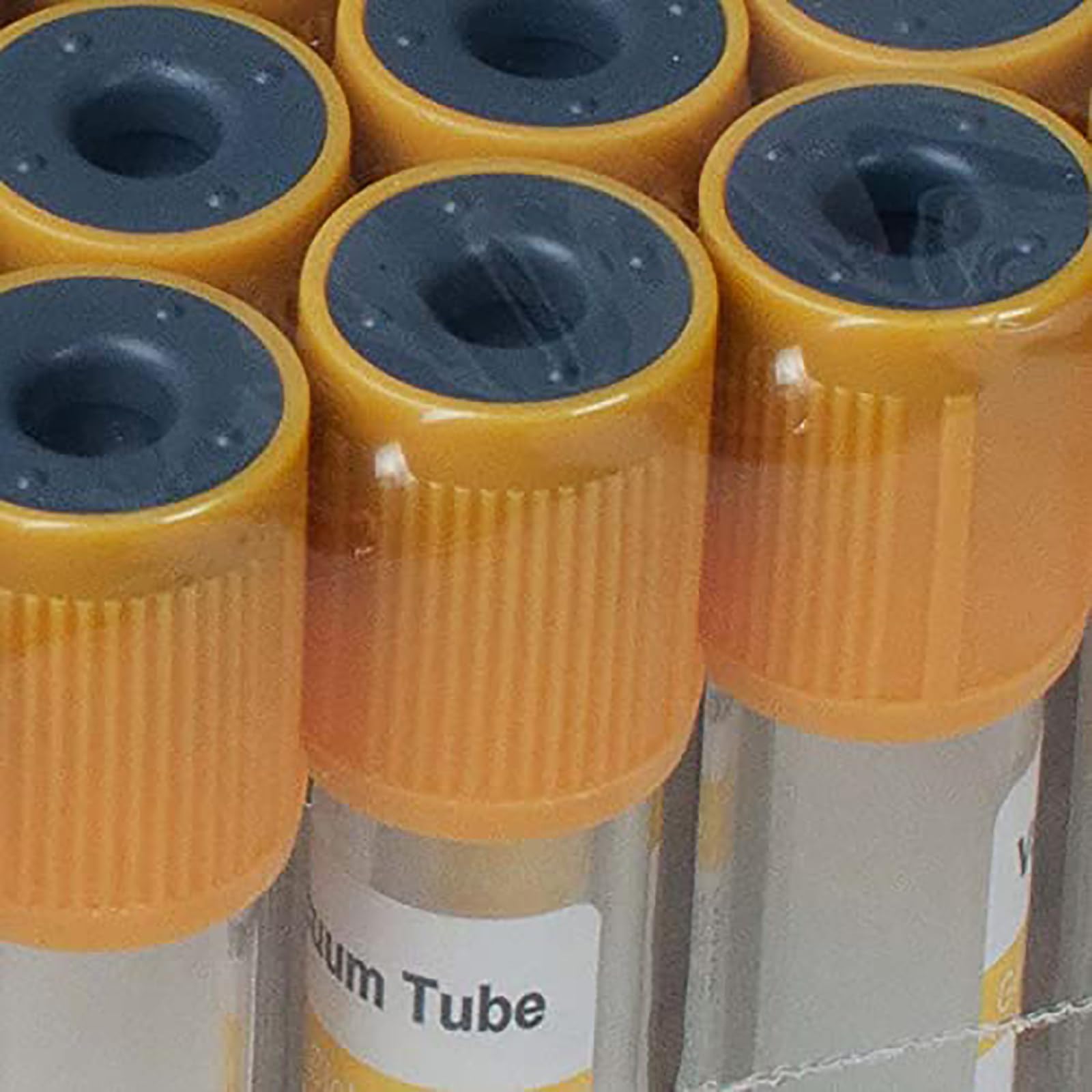 100 Sztuk Probówek Do Pobierania Krwi Podciśnieniowo, O Pojemności 3ml/5ml/10ml, Jednorazowe Szklane Probówki Do Krwi, Z Żelem Separacyjnym I Koagulantem, Z Żółtą Nakrętką. 10ml