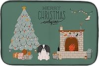 Vista 116 de Caroline's Treasures CK7824DDM - Tapete absorbente para secado de platos con diseño de bulldog inglés, rojo y blanco, para encimera de cocina, 14 x