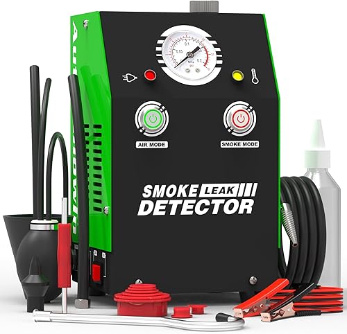 Probador de diagnóstico de humo Evap automotriz - Detector de fugas de vacío de 12 V CC con compresor de aire incorporado para sistema de tuberías