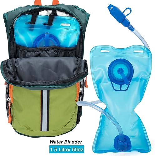 Miniatura 4 de Ivygreen Kids Hydration Backpack, Hiking Backpack for Boys or Girls with 1.5L Water Bladder