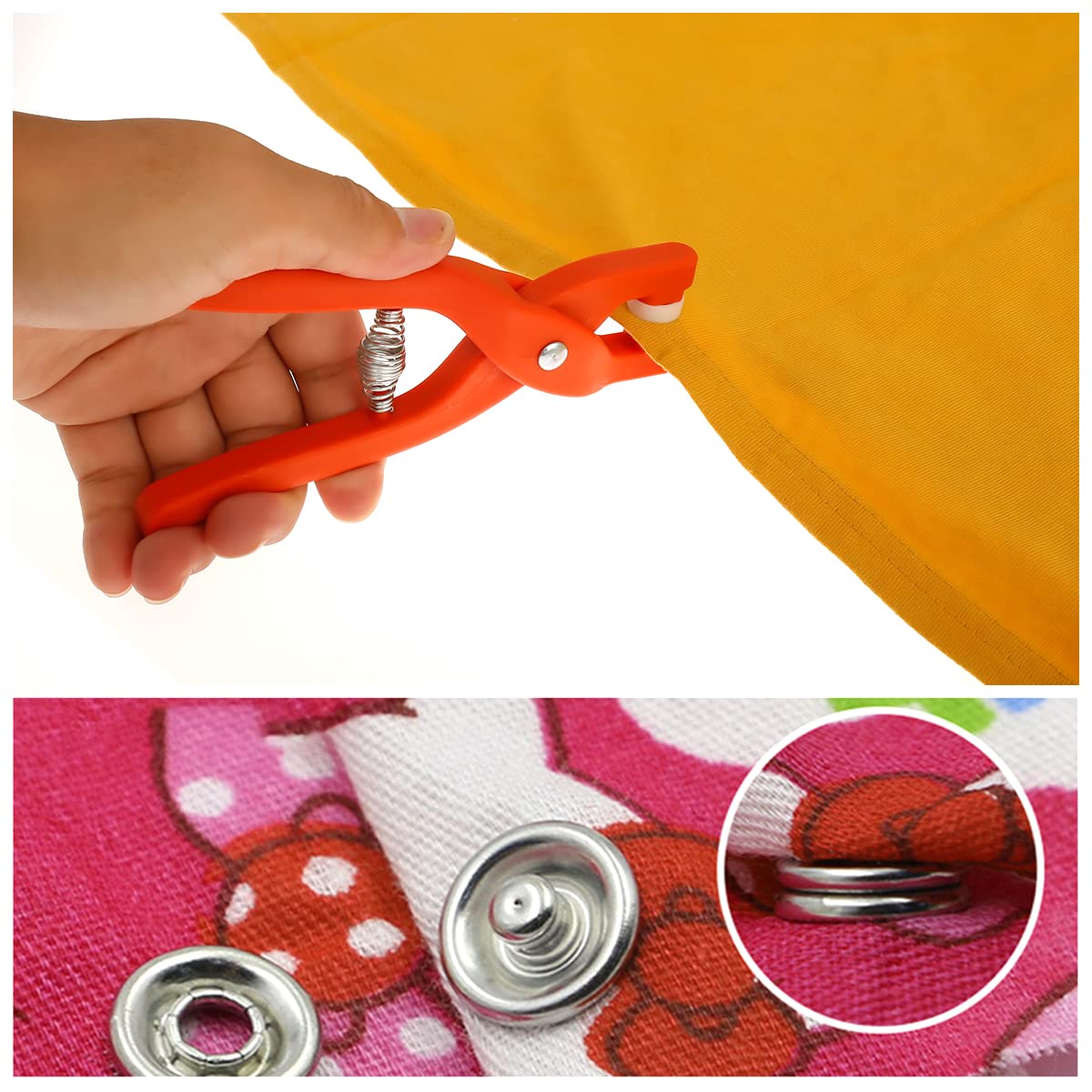 Set Da 200 Bottoni Automatici In Metallo Con Pinza – 9,5 Mm, Acciaio Inox, 10 Colori, Senza Cucito, Per Fai Da Te, Abbigliamento E Borse, Con Scatola Portaoggetti