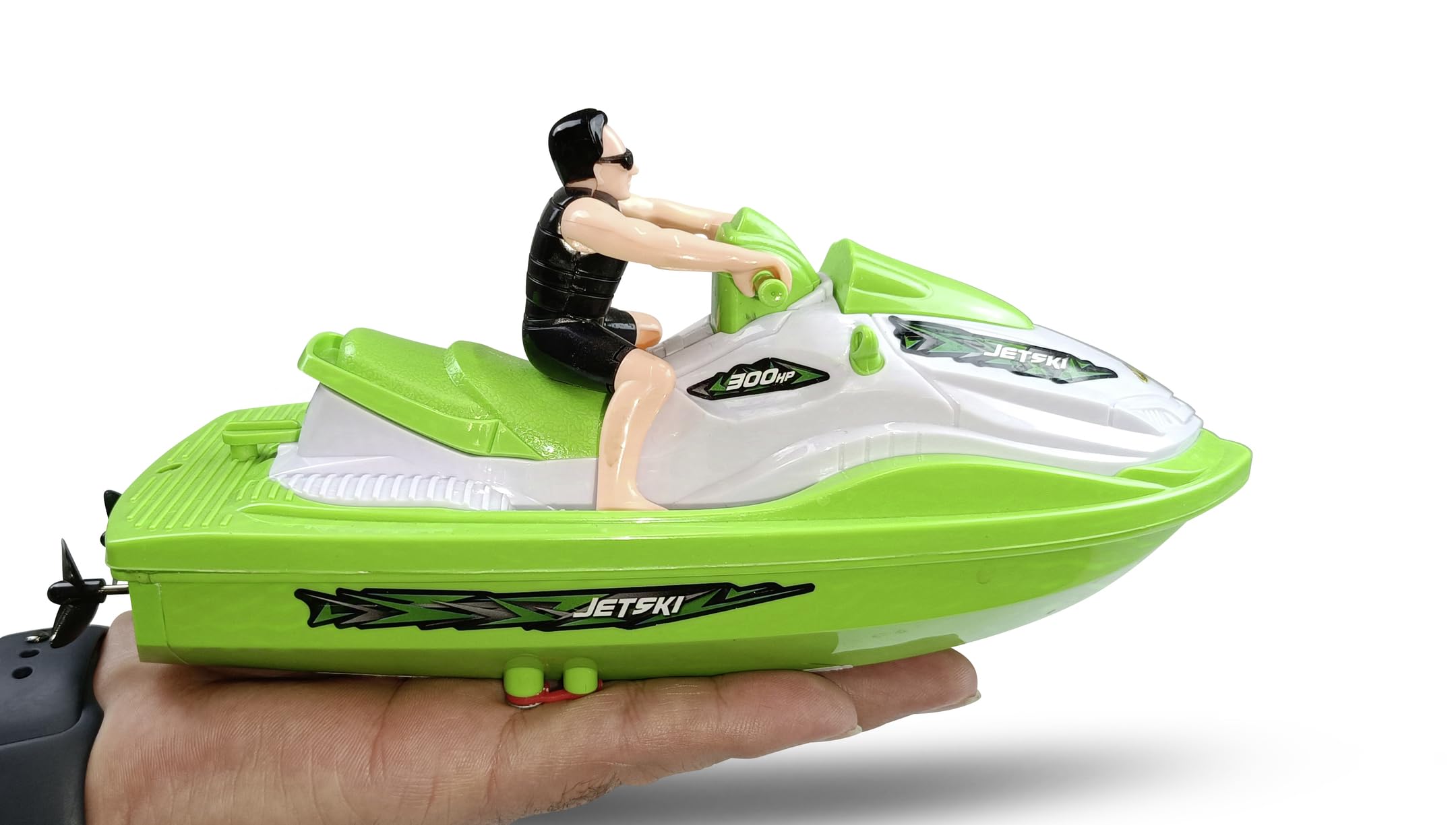 Carson Jetski 2.4GHz RTR - Barco teledirigido para niños y Adultos, Incluye Mando a Distancia, Color Verde