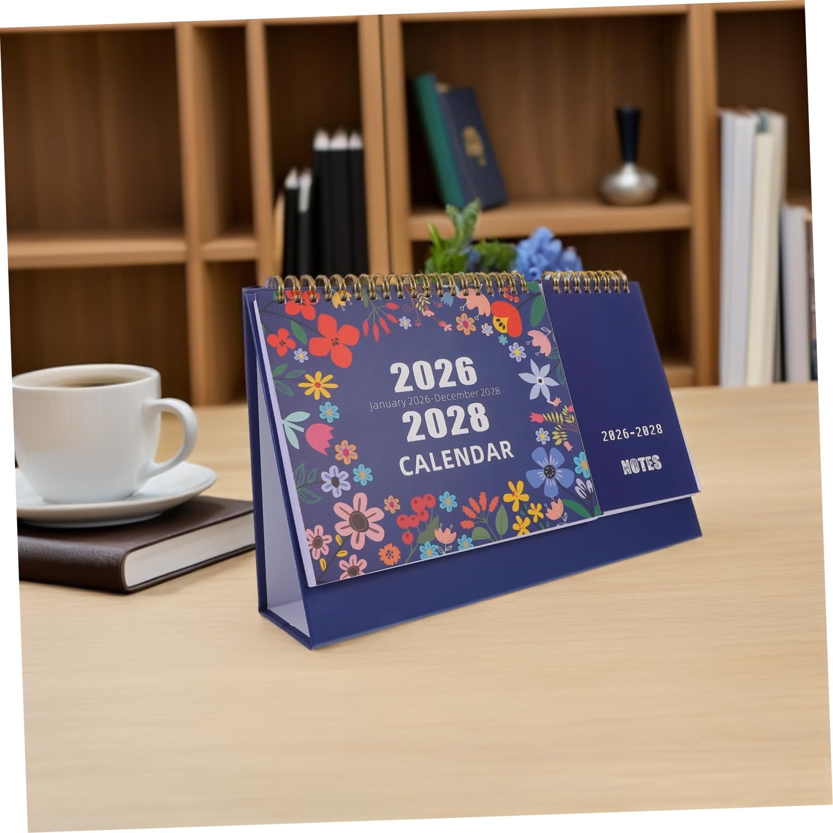 2pezzi Calendario da Tavolo Mensile Flipstyle Mobili per Pianificazione Giornaliera e Eventi Adatto Scrivania Ufficio Casa