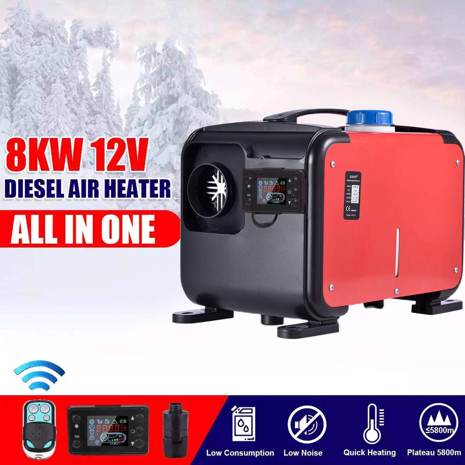 Amazon | Werstand 8KW 12V 軽油 エアヒーターキットFFヒーター車用 