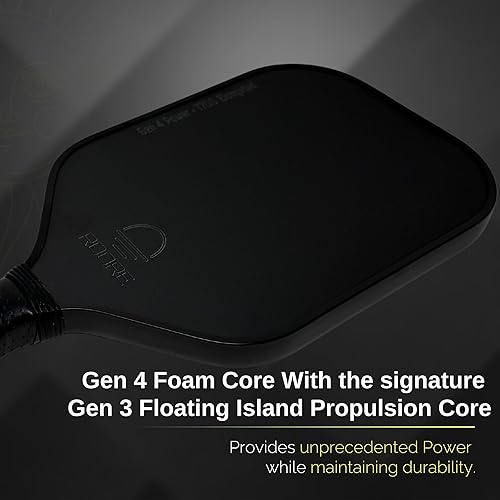 Miniatura 2 de Roore Gen 4 4.5 100% espuma Core Pickleball Palas T700 de fibra de carbono Pickleball Paddle 0.630 in Raqueta de pickleball termoformada y borde de