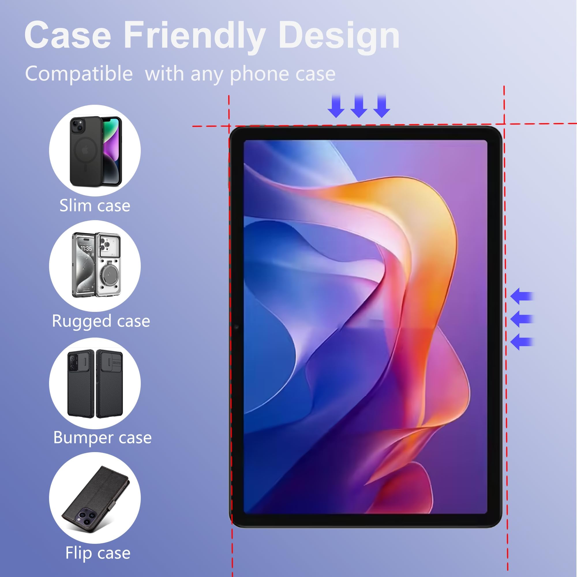 Pellicola Protettiva in Vetro Temperato per Xiaomi Redmi Pad 2 / Redmi Pad 2 Play 11" 2025, Confezione da 2 HD Trasparente AntiGraffio