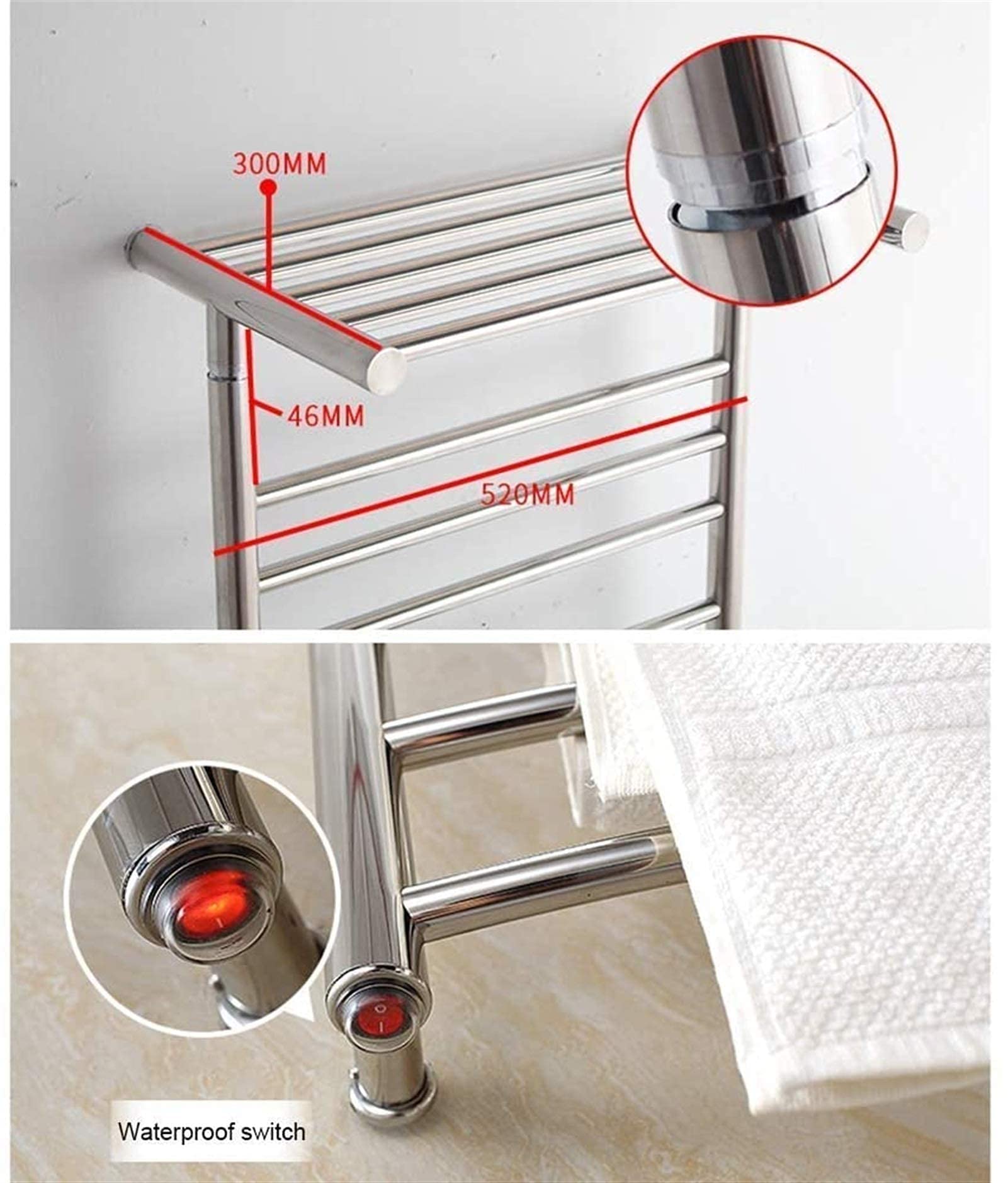 Toallero Calefactado, Toallero Eléctrico, Toallero Eléctrico para Baño, Toallero Eléctrico De Cuarta Generación.
