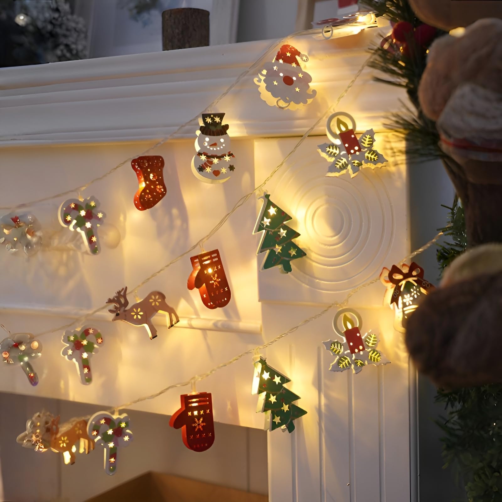 Amazon.co.jp: [COVANK]LEDクリスマスイルミネーション サンタクロース