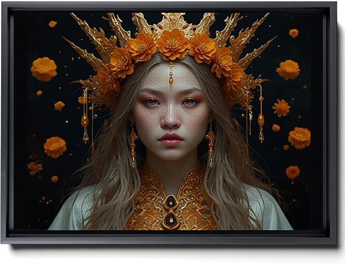 Art Nouveau Print, Art Deco print, Goddess Of Fire, Zodiac Print, Leo Print, Aries Print,Sagittarius Print, Fire Sign Matte Print, Canvas, Print