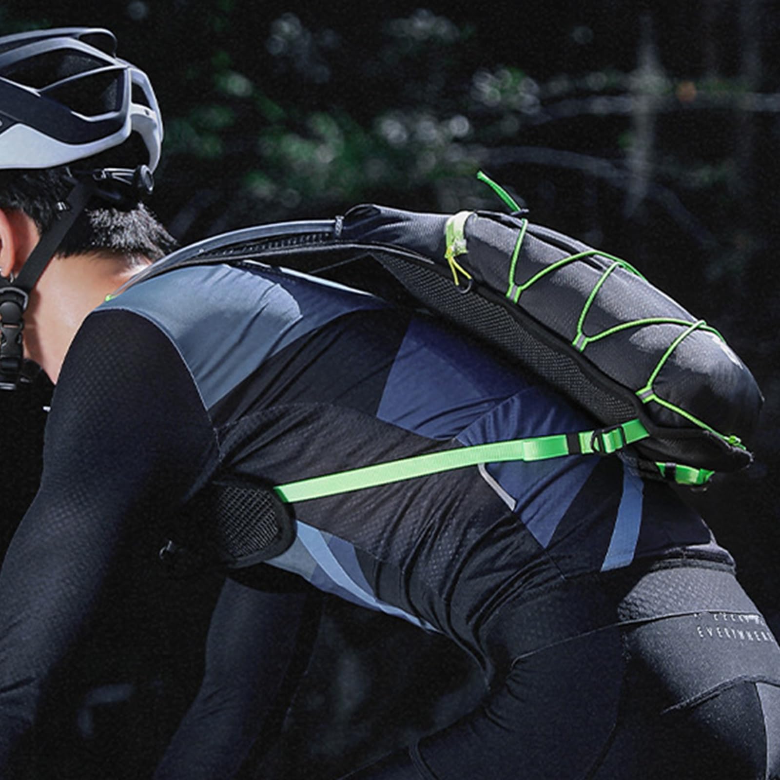 Sac à dos de cyclisme 7 L portable respirant avec sangle réfléchissante réglable en nylon