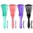 A.DASHER Detangling Hair Brush for Afro America/African Hair Textured 3a to 4c, Knots Detangler Scalp Massage Comb for Women (3 pcs, Purple)
