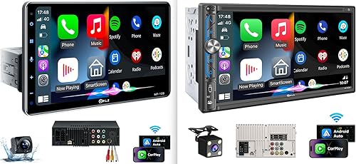 Ahorra un 22% para el paquete de estéreo para automóvil de doble o individual DIN de 7 y 10 pulgadas con Apple Carplay inalámbrico y Android Auto