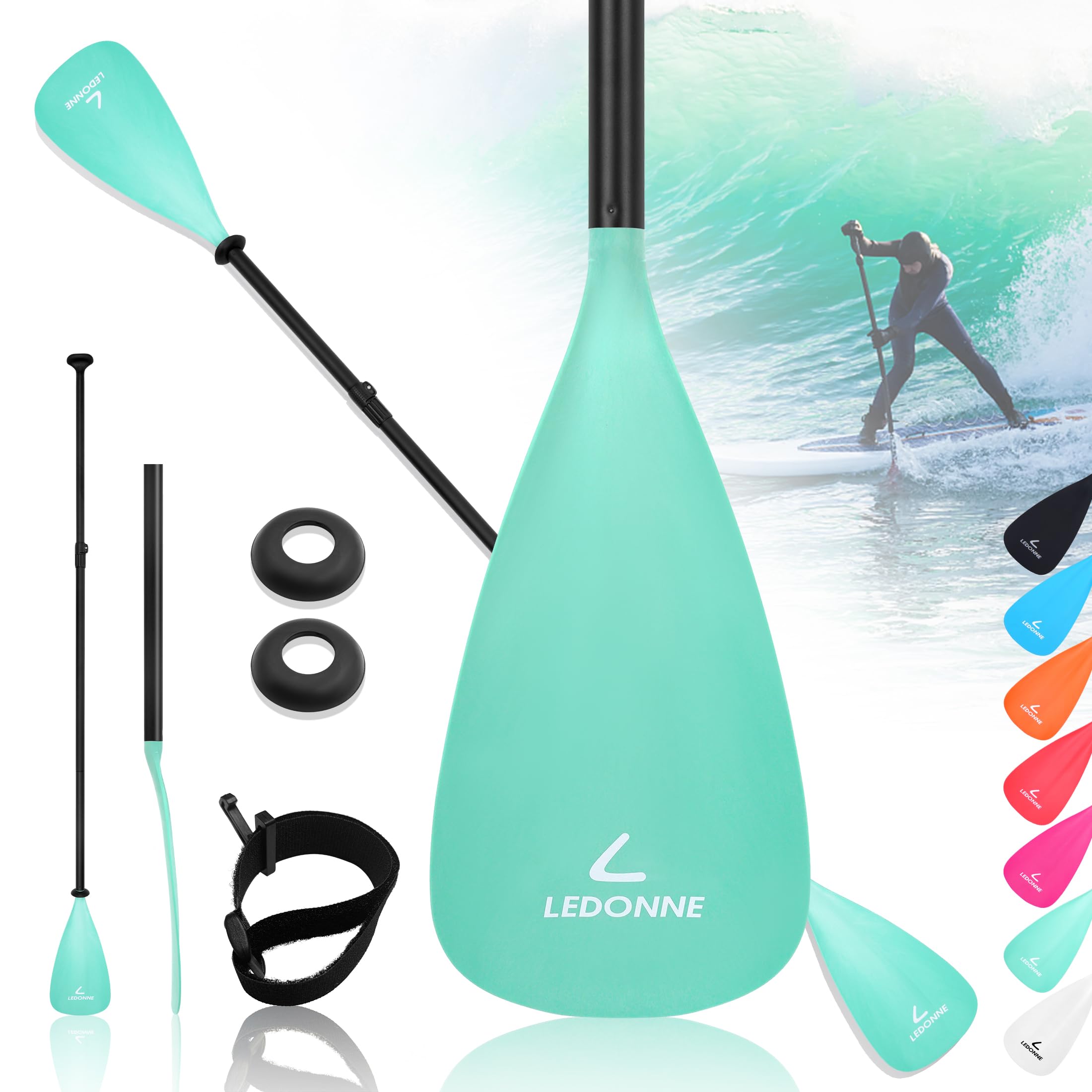 LEDONNE SUP Paddle 4-Piece Adjustable Stand Up Paddle