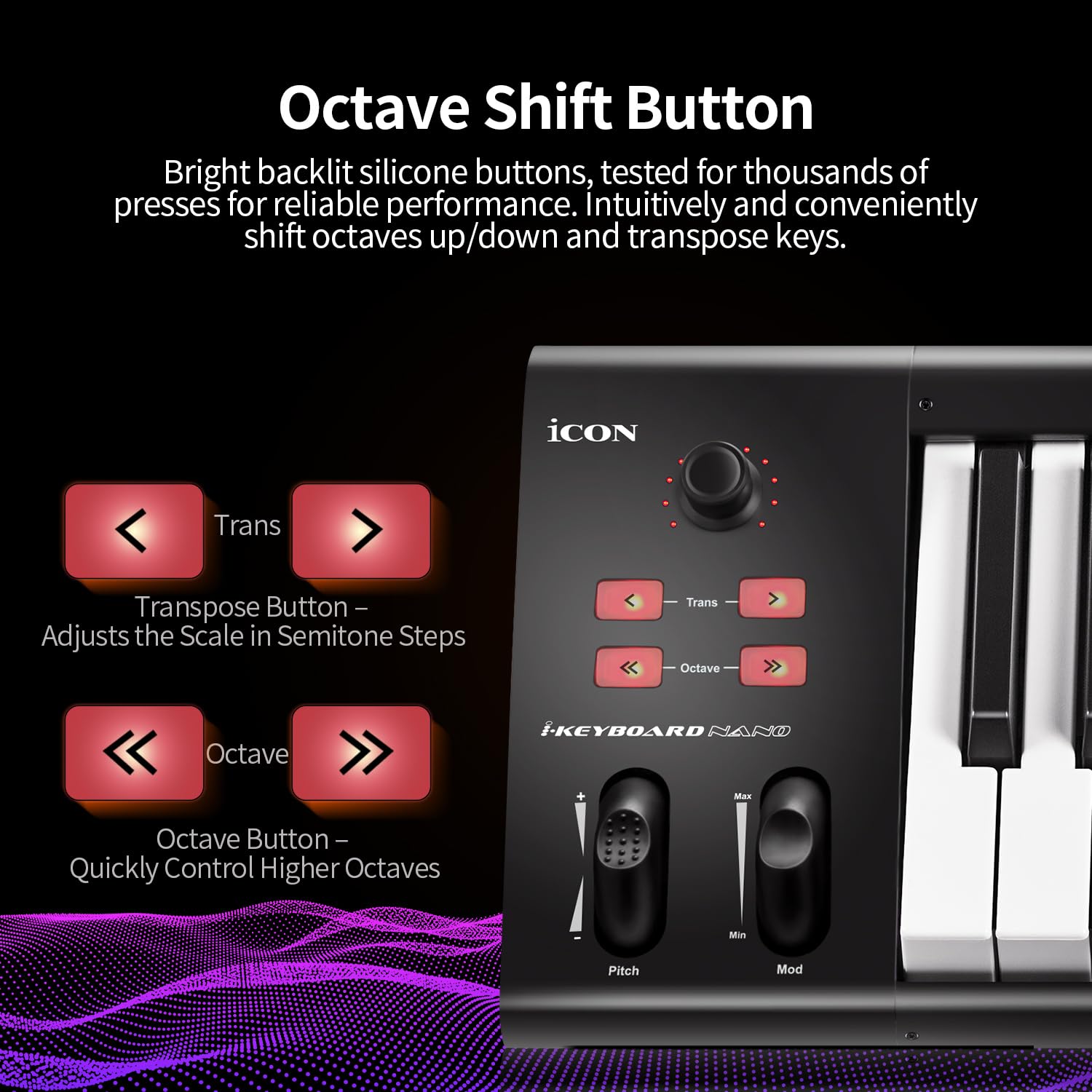 iCon - iKeyboard 5Nano - tastiera MIDI a 49 tasti