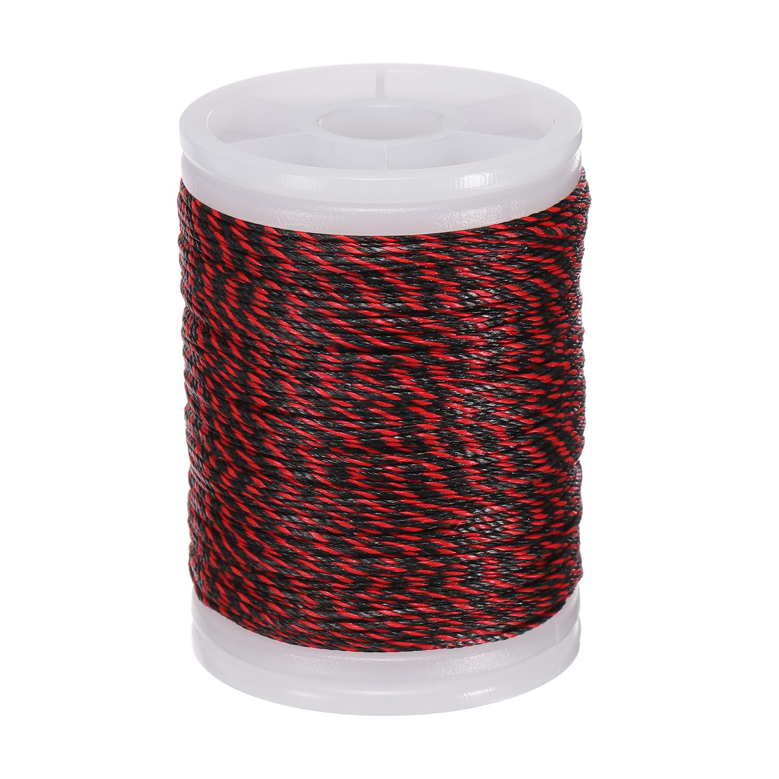 YELARXI Archery Bow String Serving Thread, 0.02" Dia Durable Bowstring Thread Accessories 131 Yard/120M & 400D PE & Red/Black-Fitting For(Tying Peep Sight Nock/Compound/Recurve Bow) โ image 1