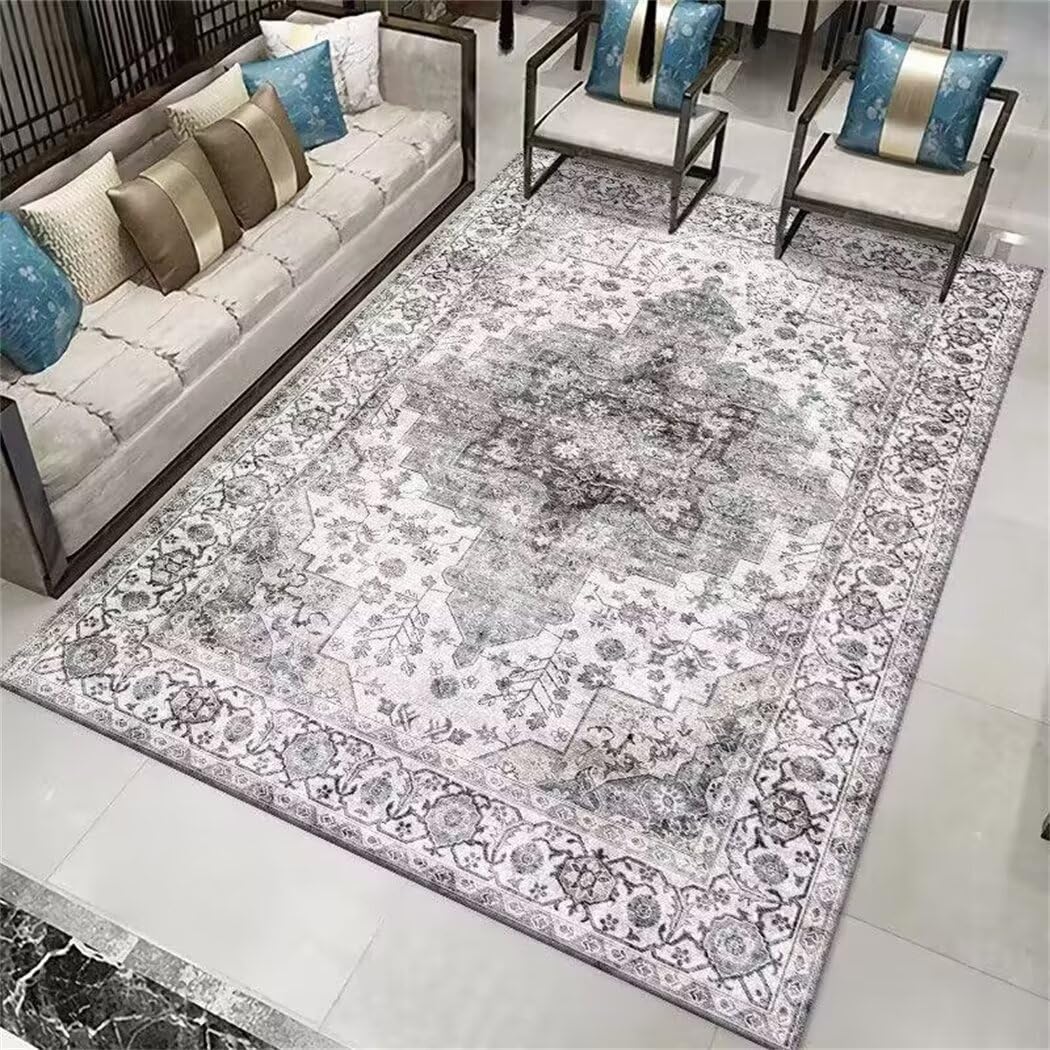 Tapis de couloir gris et carpette de bureau pour une décoration moderne et durable
