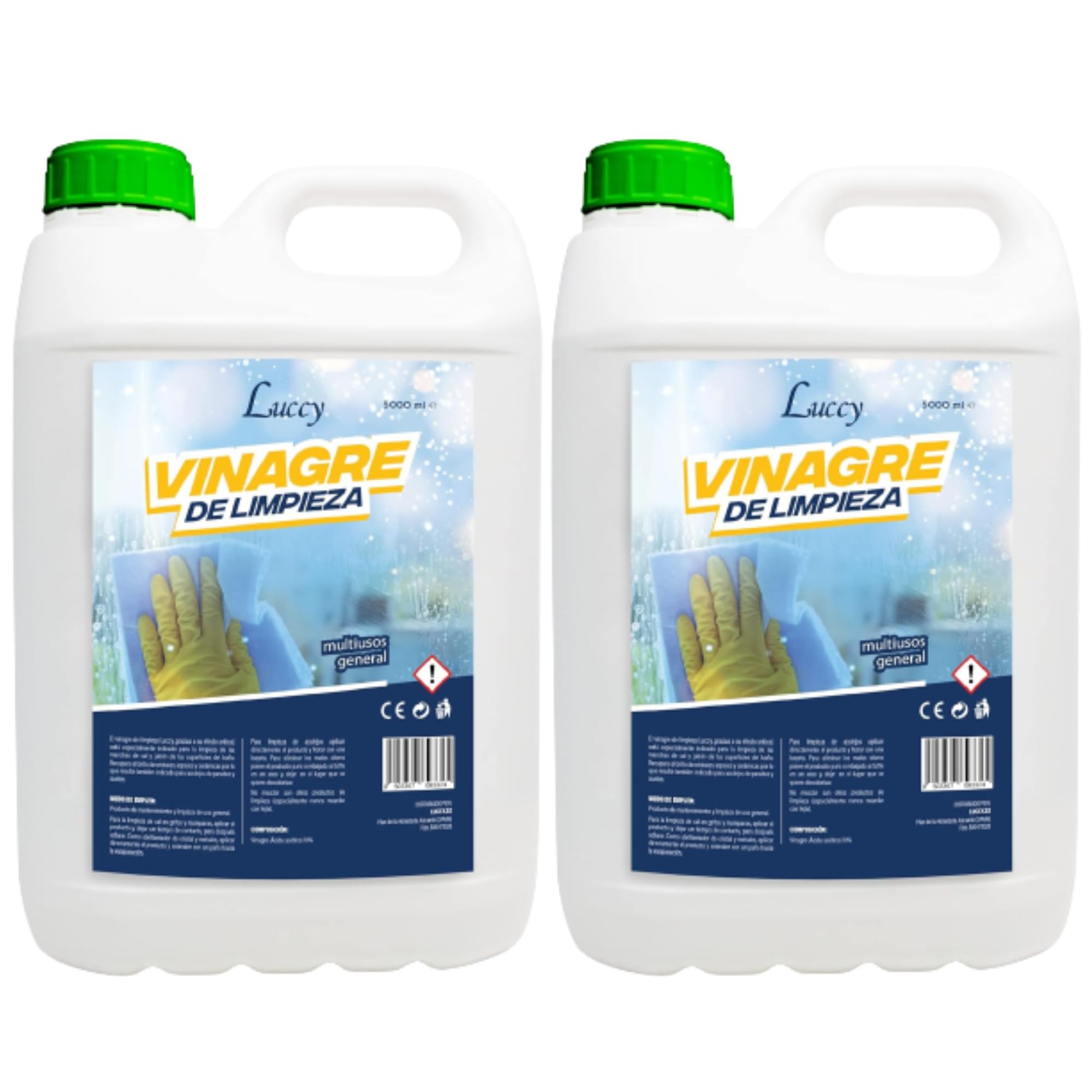 LUCCY Vinaigre Blanc Menager 10º - 10 Litres - Nettoyant Menager Multi Usage