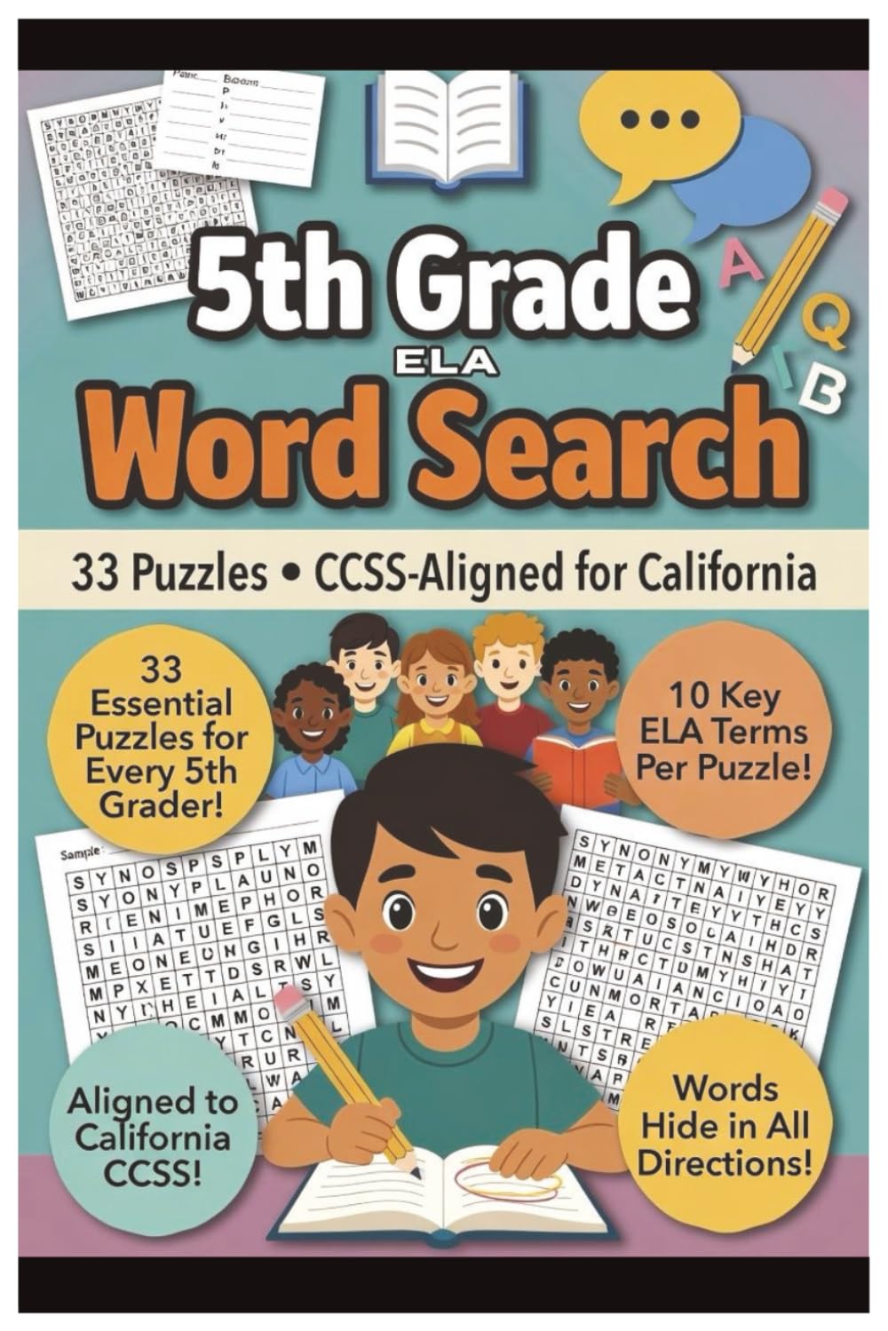 5th Grade ELA Word Search