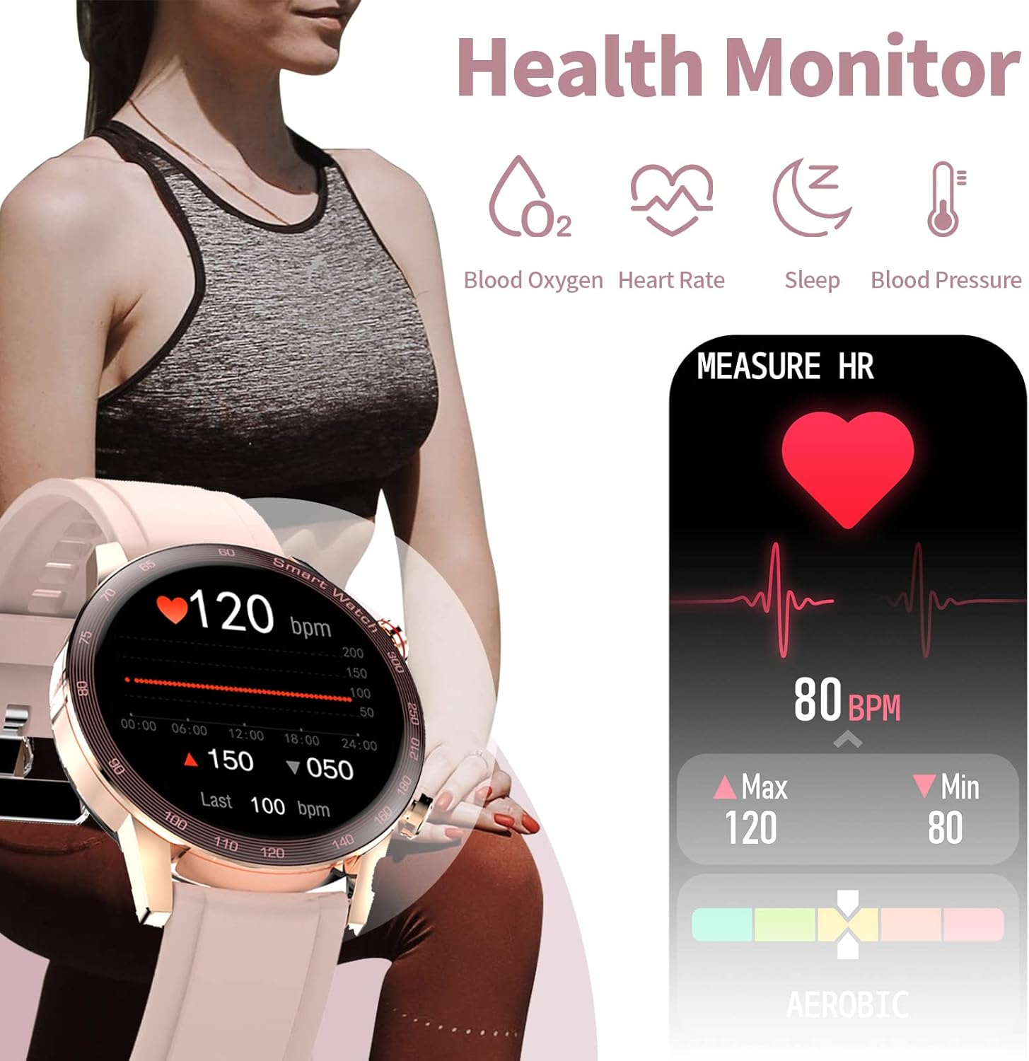 Review Product Smart Watch for Android Phones iOS Bluetooth Call Music Heart Rate Monitor Sleep Monitor Blood Pressure Monitor Pedometer Calorie Counter Message Reminder Smartwatch Waterproof Watches for Women Buy 1 get 1 Smart Watch for Android Phones iOS Bluetooth Call Music Heart Rate Monitor Sleep Monitor Blood Pressure Monitor Pedometer Calorie Counter Message Reminder Smartwatch Waterproof Watches for Women