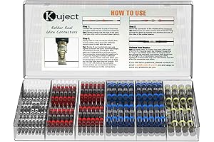 Kuject Solder Seal Heat Shrink Butt Connectors for Waterproof Electrical Connections
