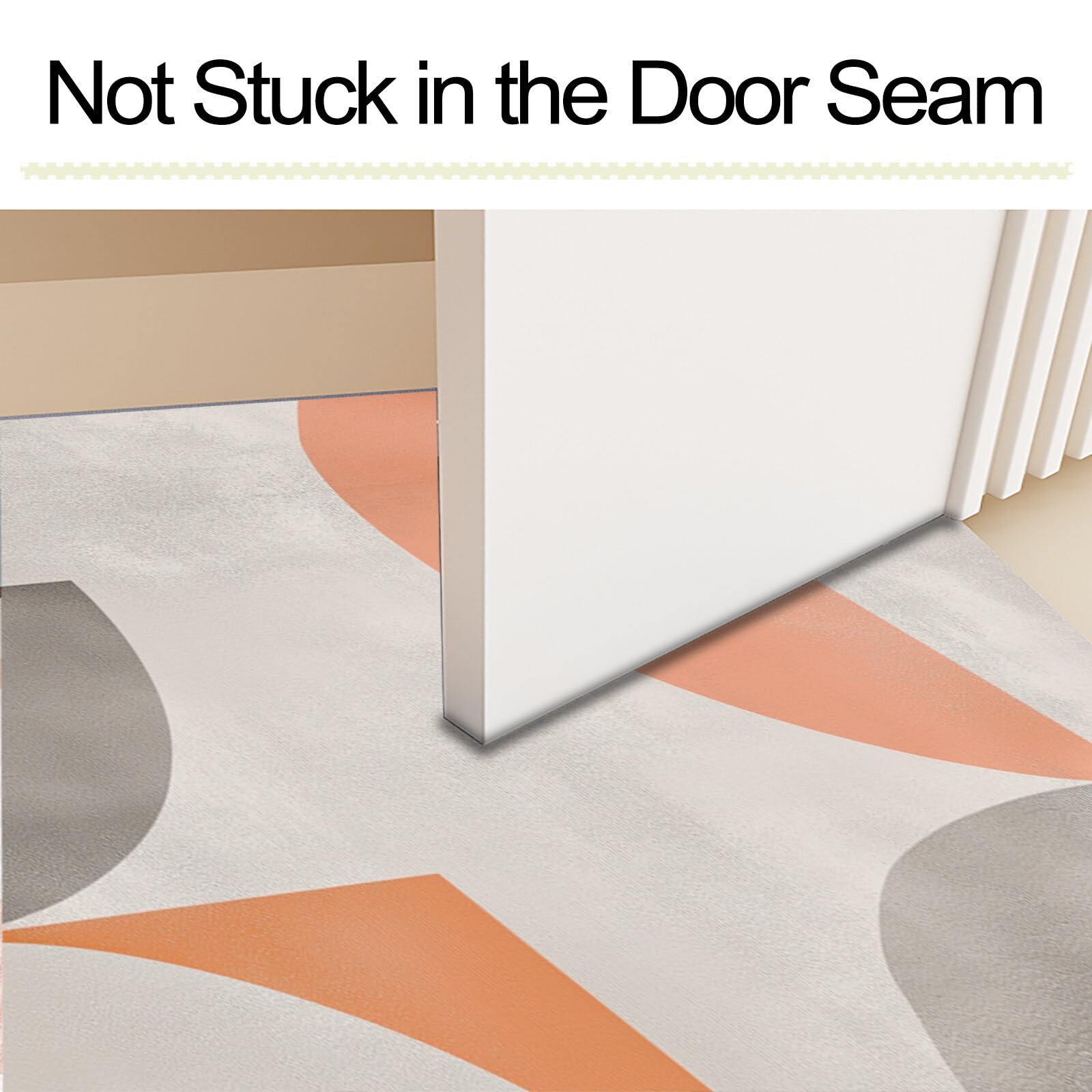 Tappetino Entrata Grigio Arancione Texture Elegante Zerbino Geometria Astratta Zerbini Di Benvenuto Per Cucina Interno Terrazzo Posteriori Esterno Porte Anteriori La Casa,80X120Cm