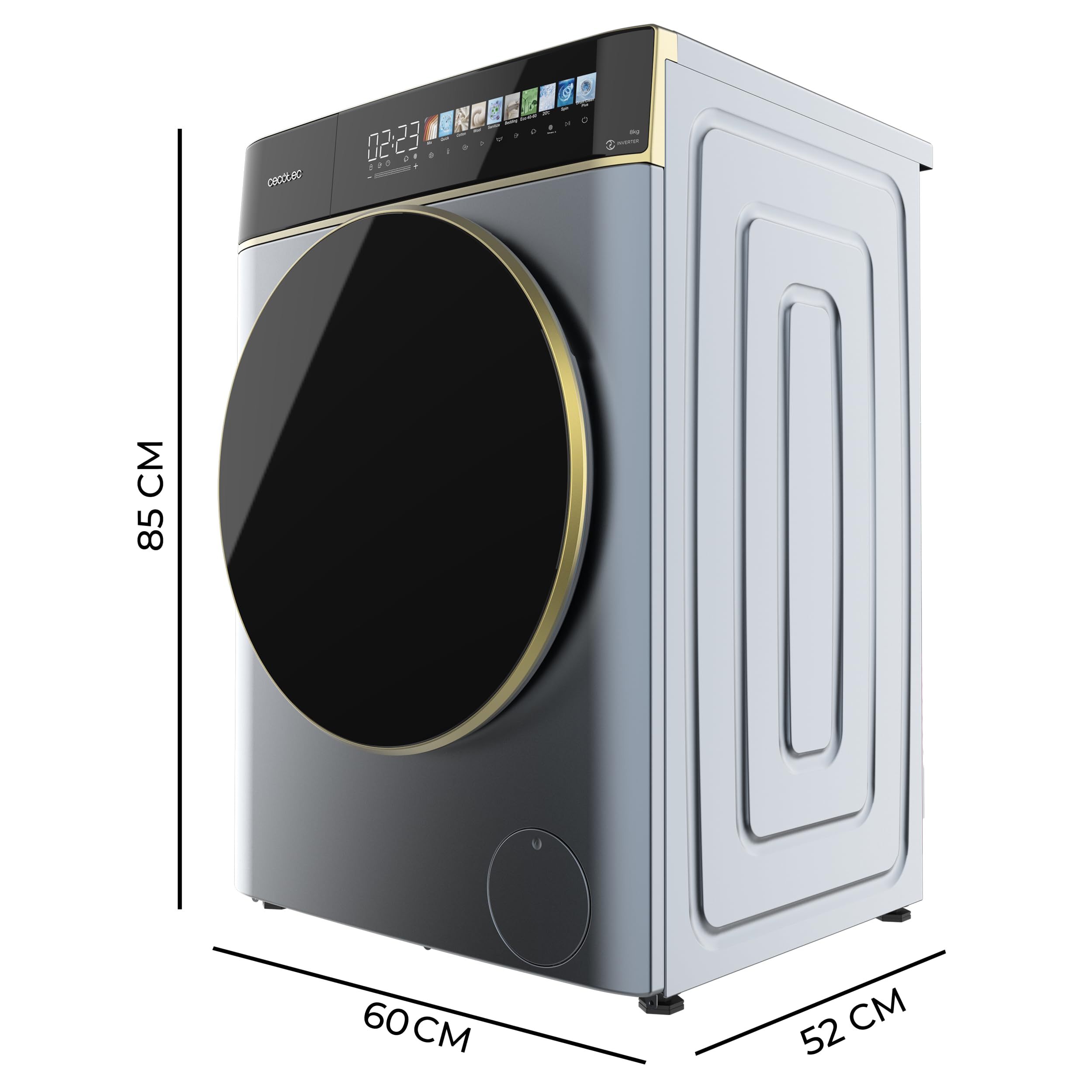 Cecotec Washer Dryer 8-5 kg Bolero Wash&Dry 85900 Inverter - Dettaglio