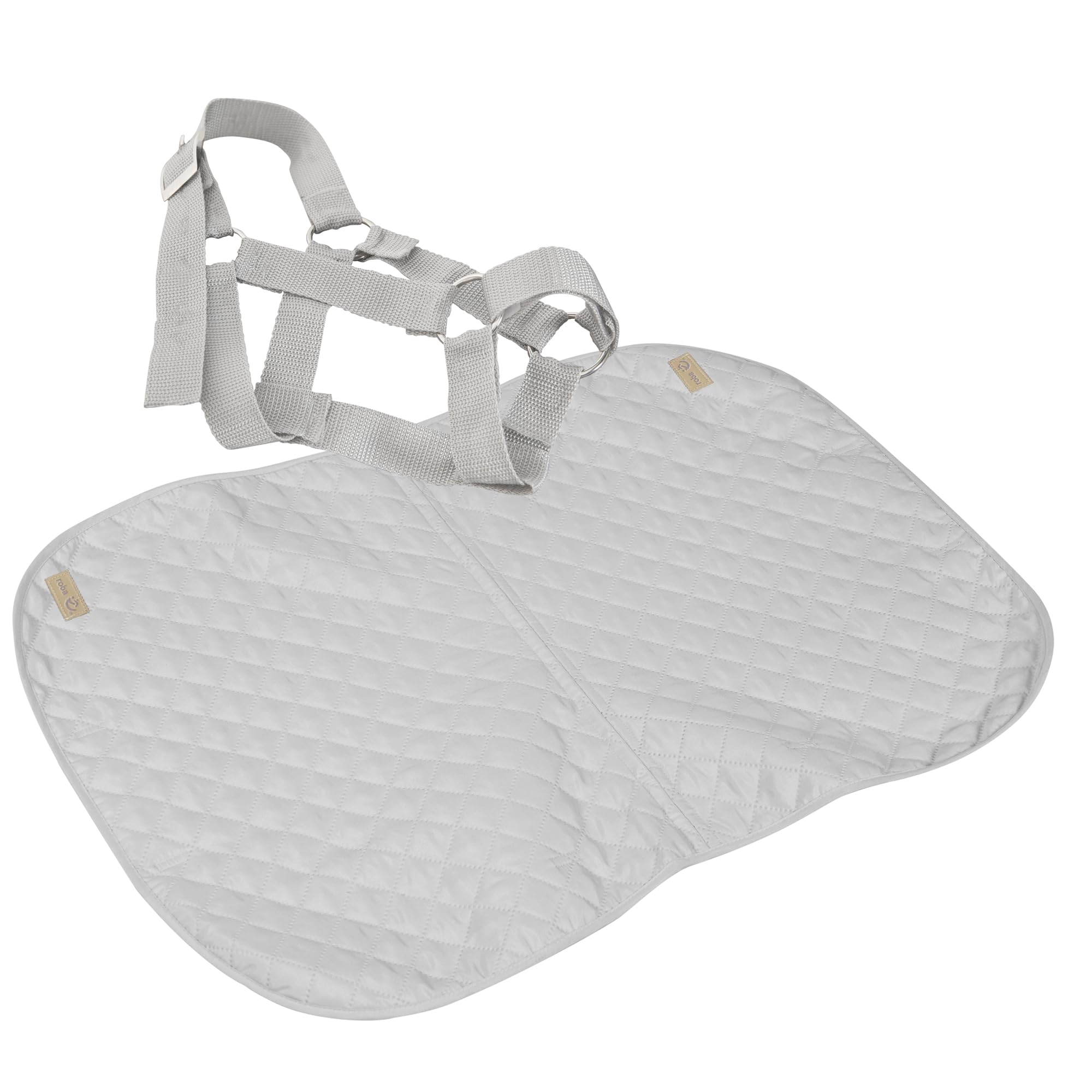 roba Accessoires Set für Outdoor Spielpferd roba Style - Decke & Halfter für Voltigierpferd - Zubehör für Kinder ab 3 Jahren - Leicht abwischbare Mikrofaser - Grau