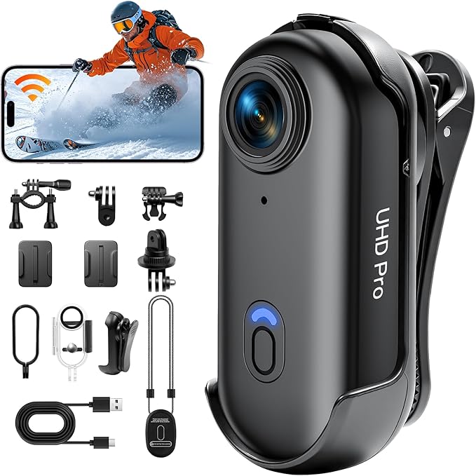 SecuraLen WiFi Sports Camera: Compact 1080P Adventure Companion