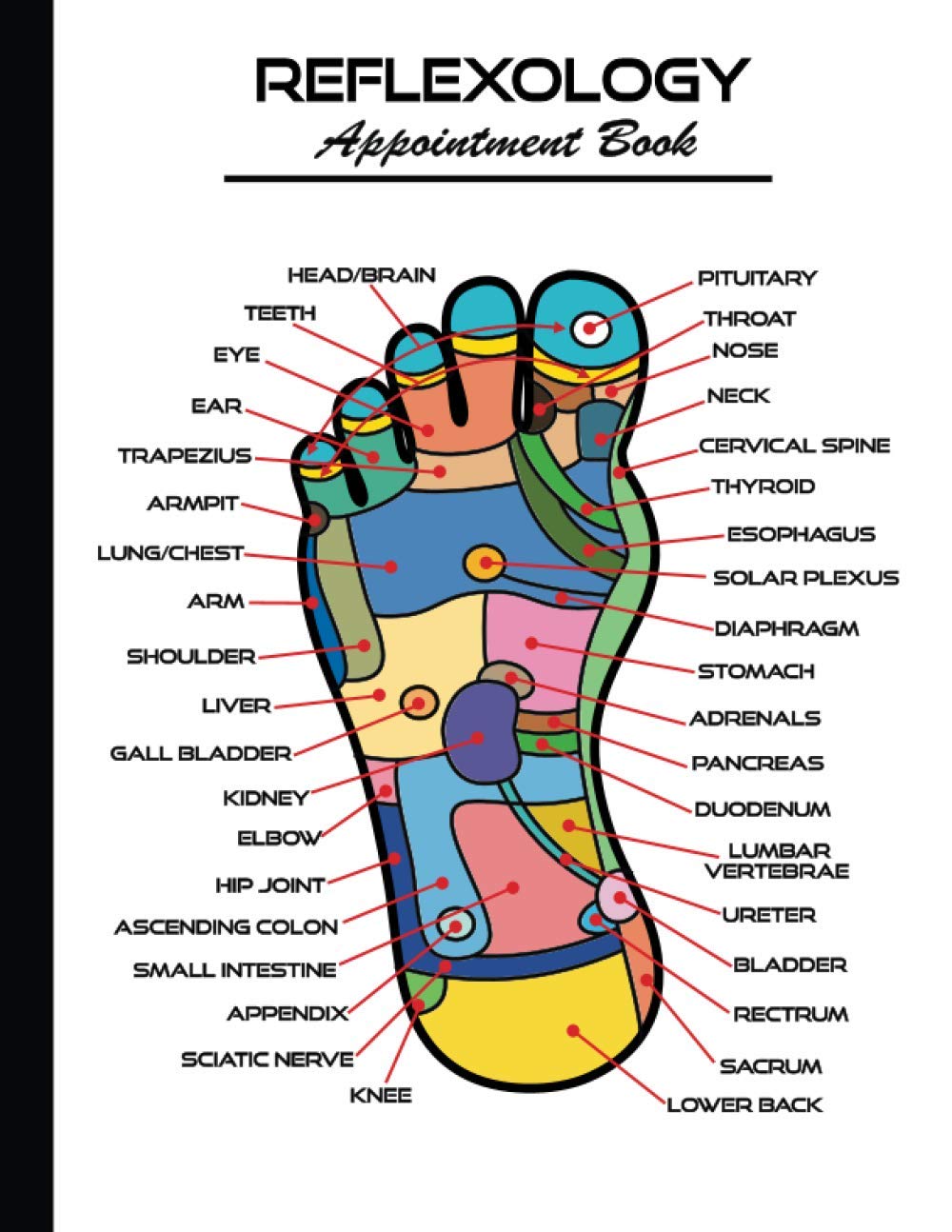 Reflexology Appointment Book: Appointment Planner for Reflexologists - Client Schedule Book with 15 Minute Increment - Weekly Daily and Hourly Schedule