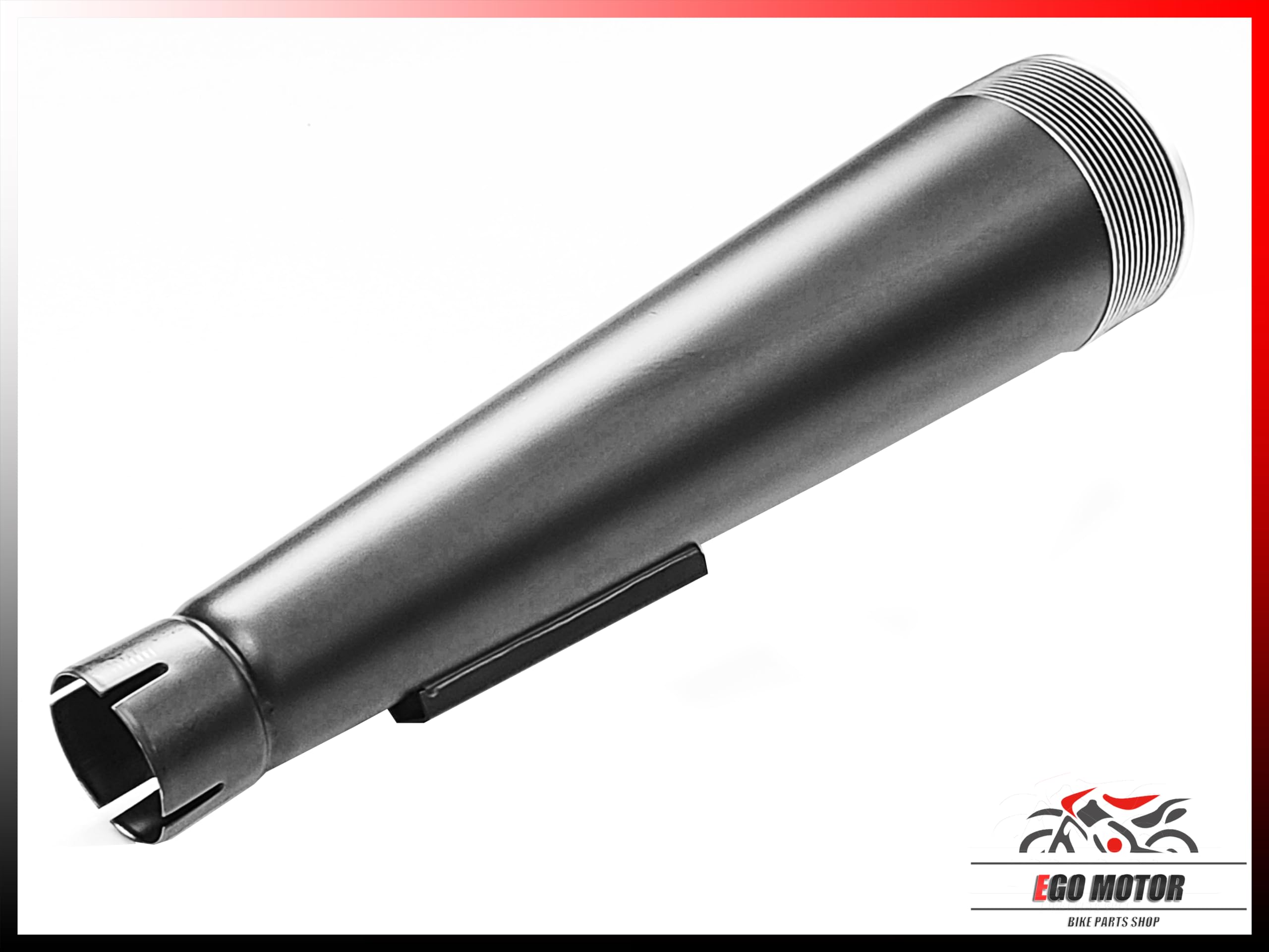 a302BK メガホン スリップオンマフラー サイレンサー 50.8 mm 黒色 