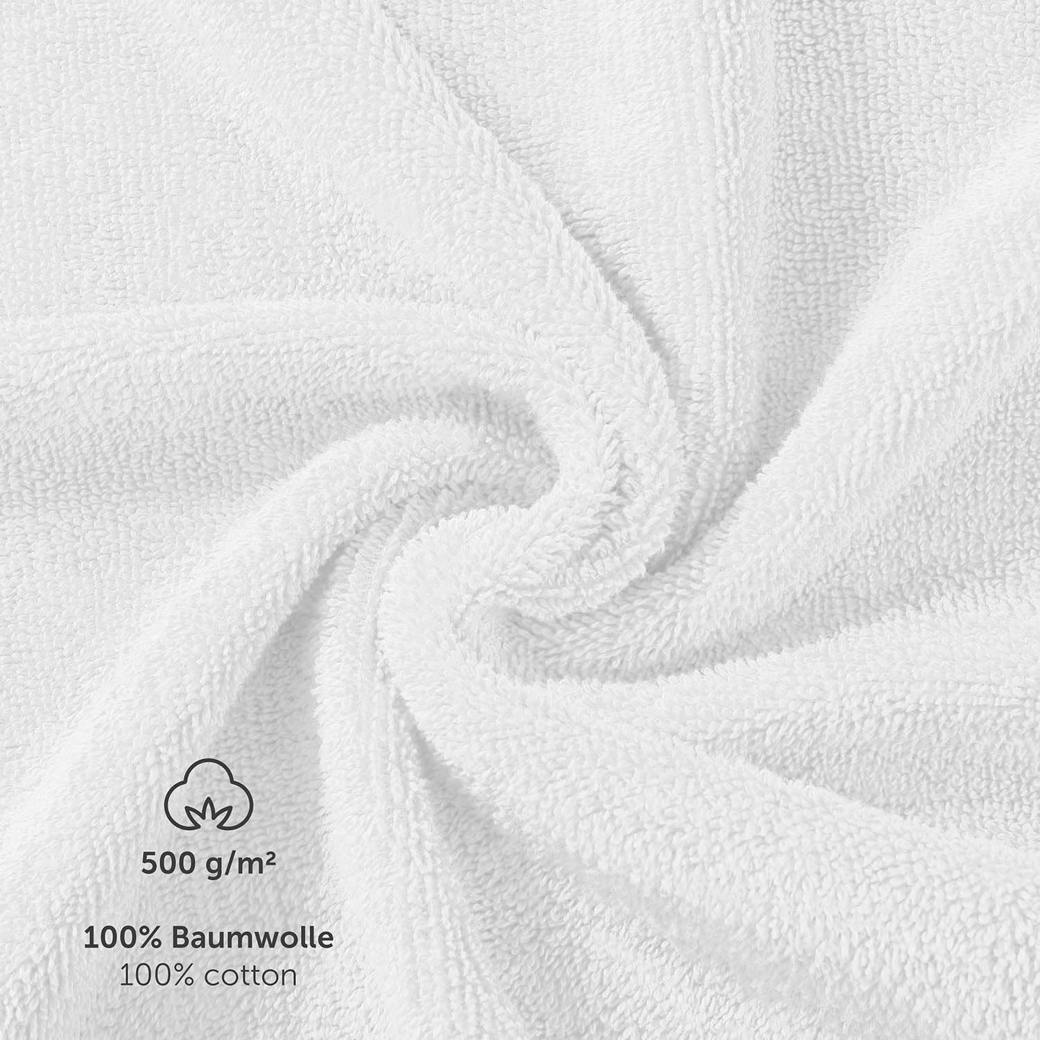 Blumtal - Zestaw ręczników kąpielowych - 2 ręczniki kąpielowe 70x140-4 50x100 - Miękkie i chłonne - 100% Bawełna - Certyfikowane Oeko-Tex® - Biały
