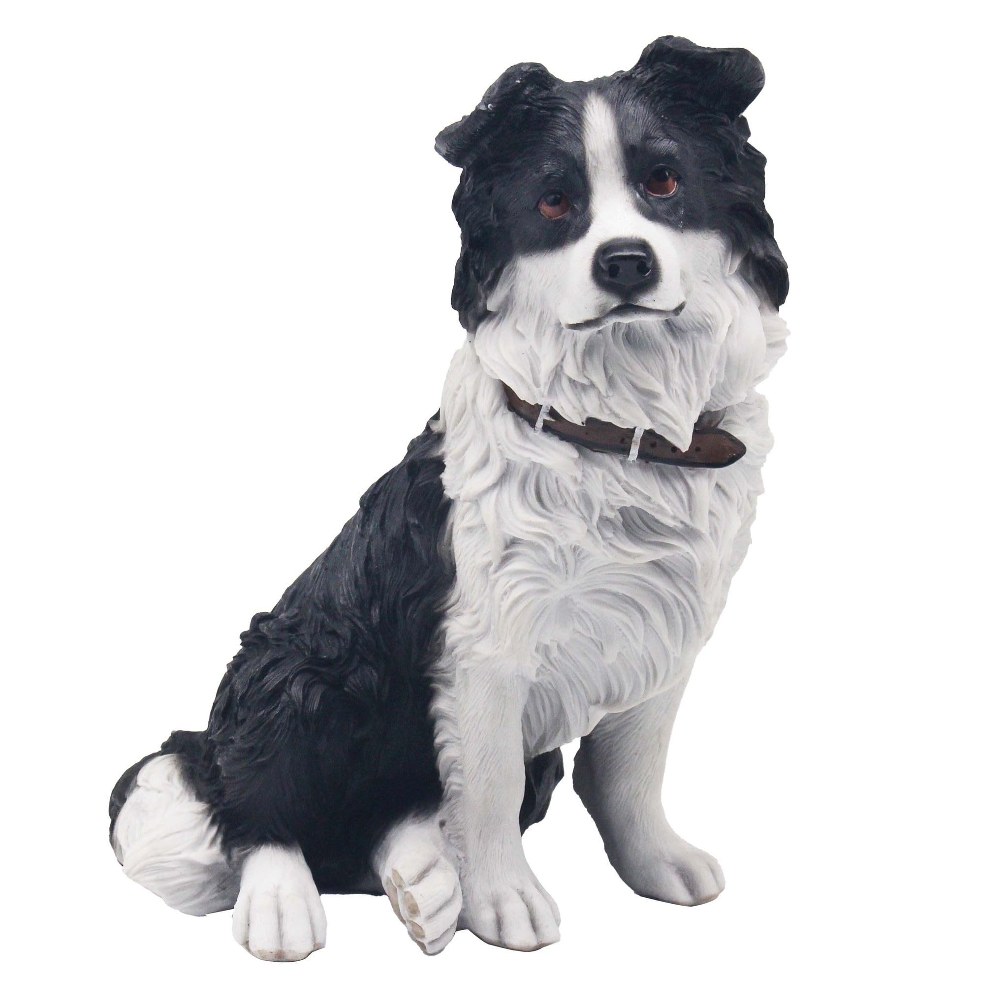 Tamersgifts Dog Ornaments Dog Figure Gifts Dog Statues (Sitting Collie Ornament)