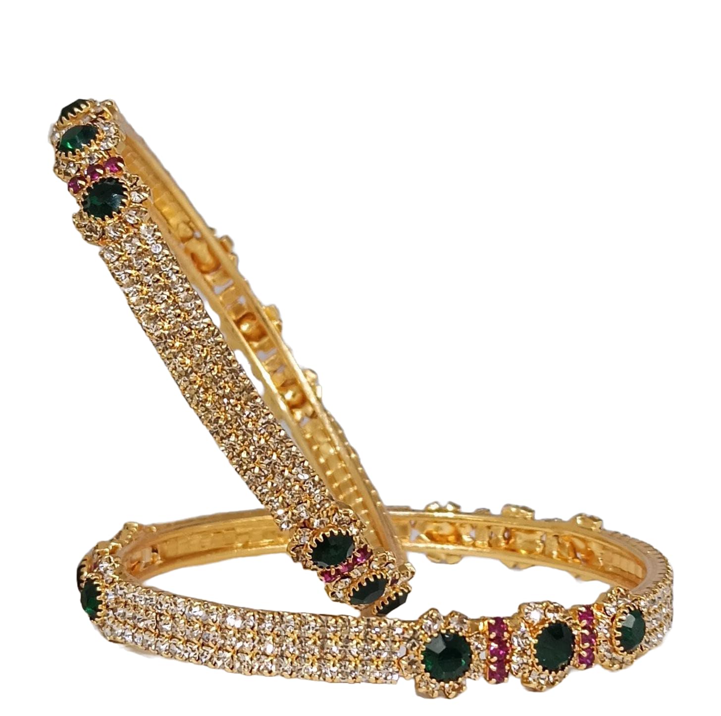 GIVAA Brass Gold Plated and Cubic Bangles for Women (2.4) (B0D8HW1SPP) Amazon Price History, Amazon Price Tracker