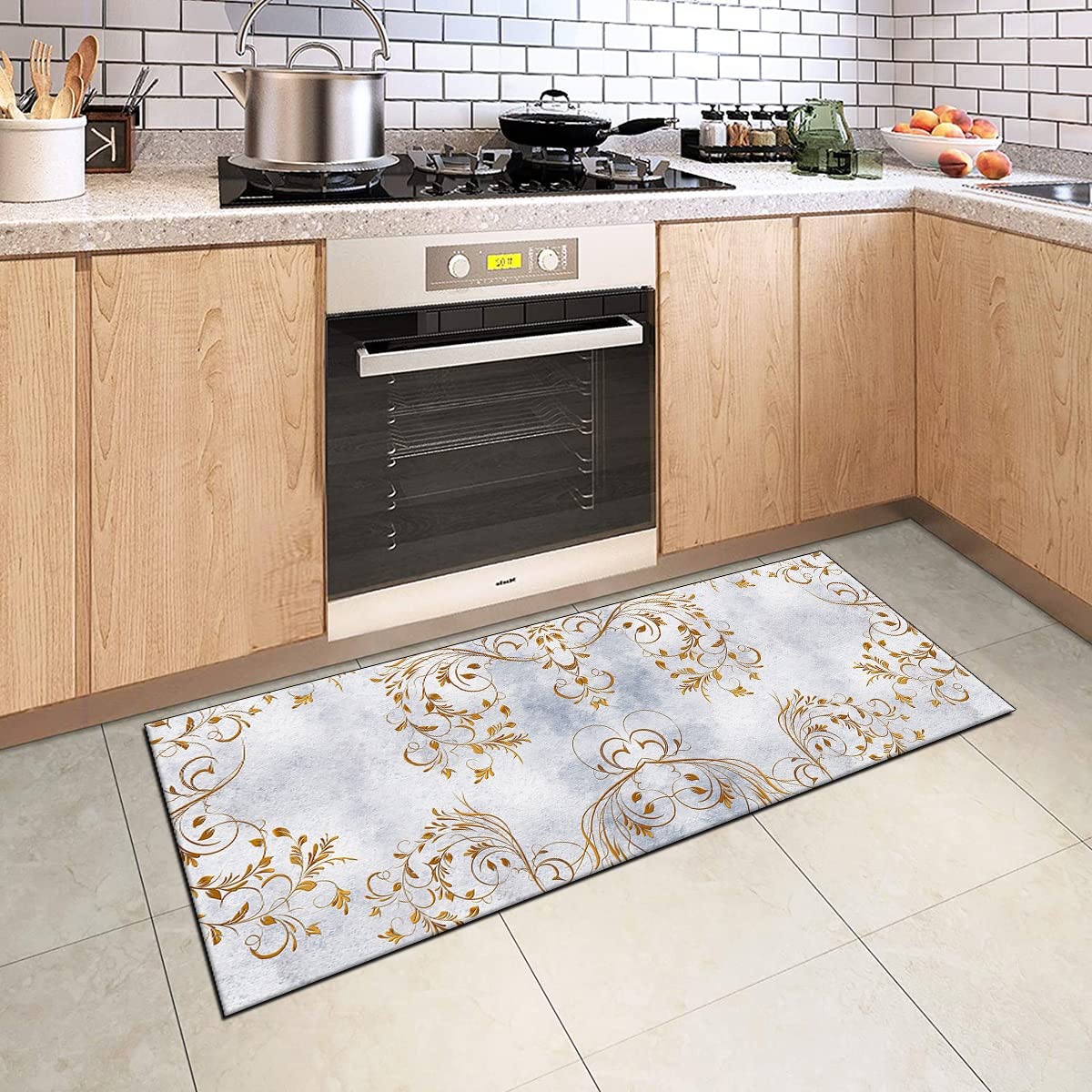 Tappeto Runner Per Corridoio E Cucina - 70x200 Cm, Antiscivolo, Lavabile In Lavatrice, Spessore 6 Mm