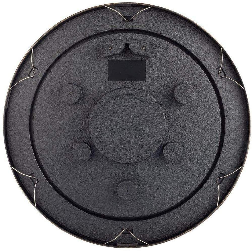 Reloj de Pared para jardín al Aire Libre, con termómetro Humedad Relojes de jardín Impermeable al Aire Libre y Protector Solar Reloj Exterior Pared al Aire Libre