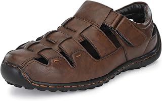 Centrino Sandals for Men | Casual Fisherman Sandal for Office & Everyday Comfort | Cushioned Grip Insole for All-Day Walki... Price In India
