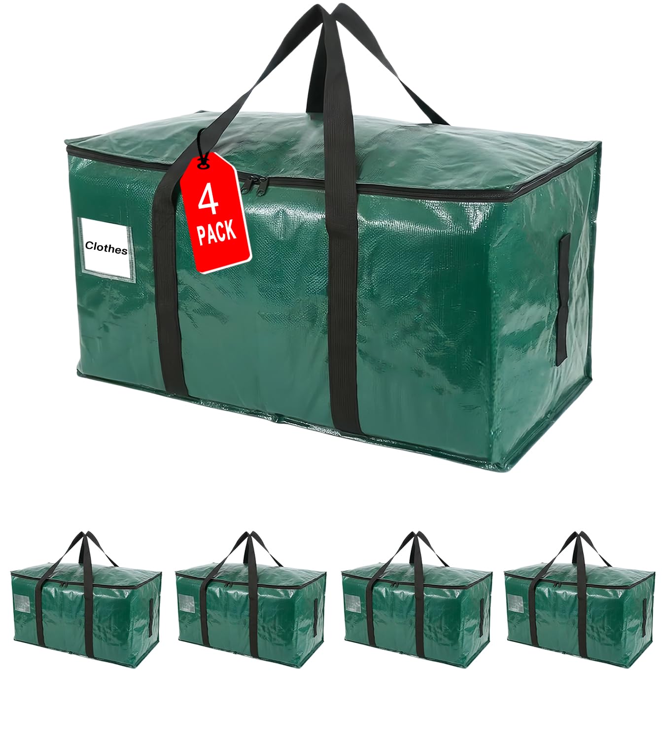 ZFWDSY 4 Stück Umzugstaschen Umzugskartons für Weihnachtsbaumtasche