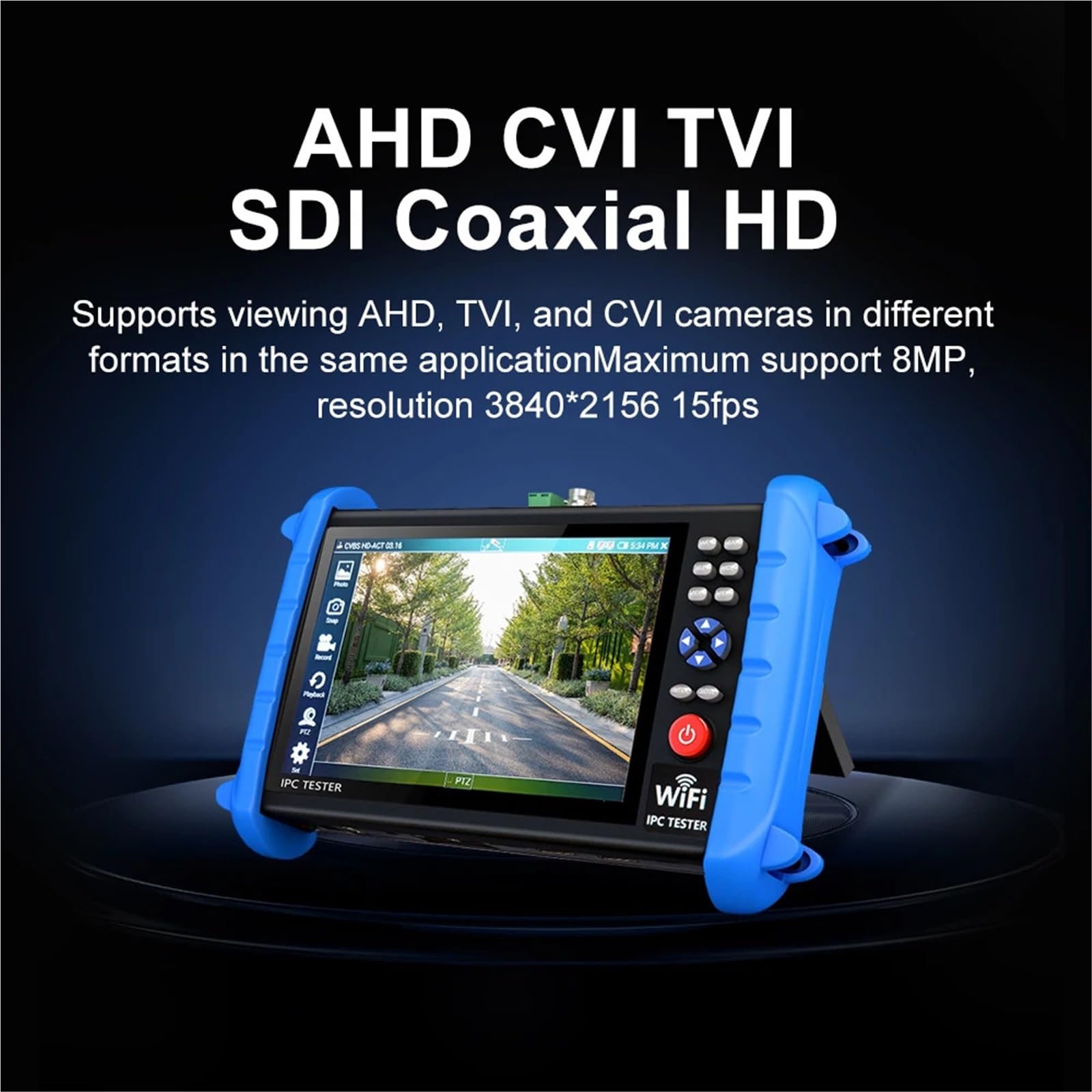 Tester per cavi, NF-722 4K 8K HDMI VGA PoE Monitor CCTV Tester IP Camera AHD Mini 7 pollici CFTV Cable Strumento IPC722 ATCHS,per la casa