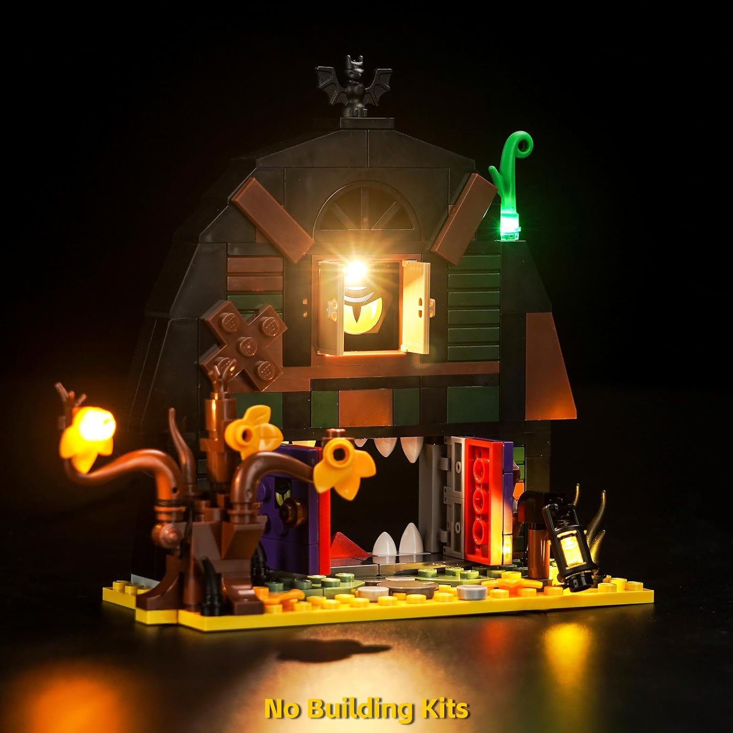 BrickBling LED Light Compatible with Lego Halloween Barn, Creative Lighting Kit Compatible with Lego 40721(Lights Only, No Model)