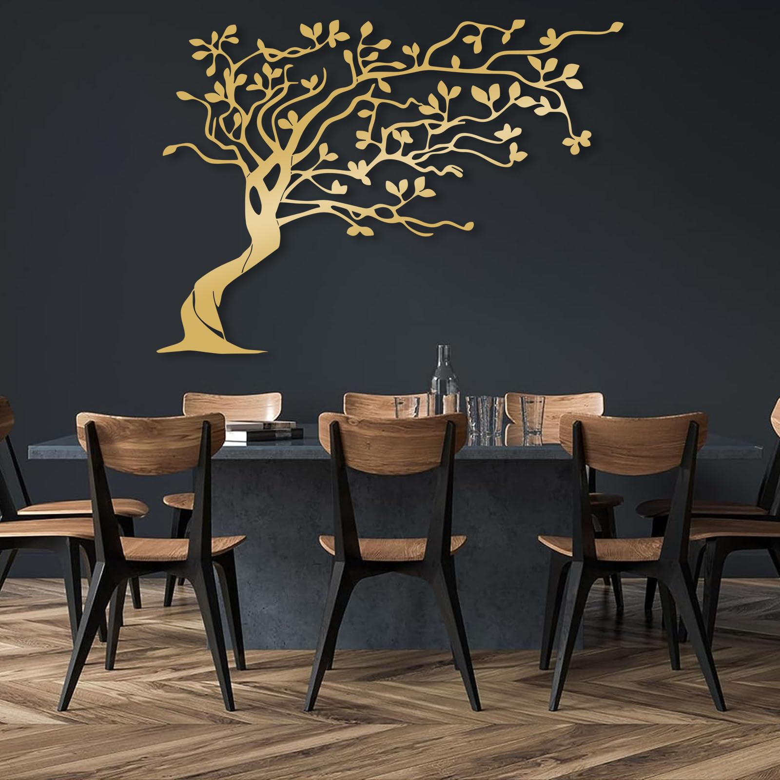 Tall Tree Wall Sculpture Large_urbanproject | Customized Large Metal