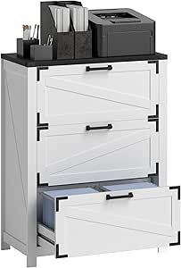 Classeur Métallique 5 Tiroirs Verrouillable - Blanc - Format A4/Letter - Pour Bureau Ou Domicile - Marque STANI