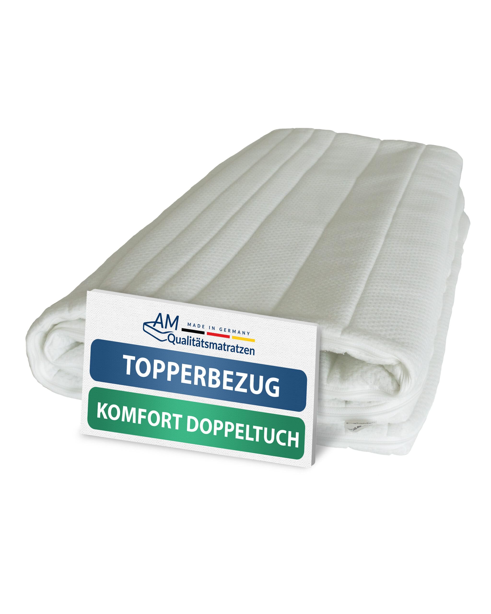 AM Qualitätsmatratzen Split Topper für Doppelbetten (200 x 200 cm