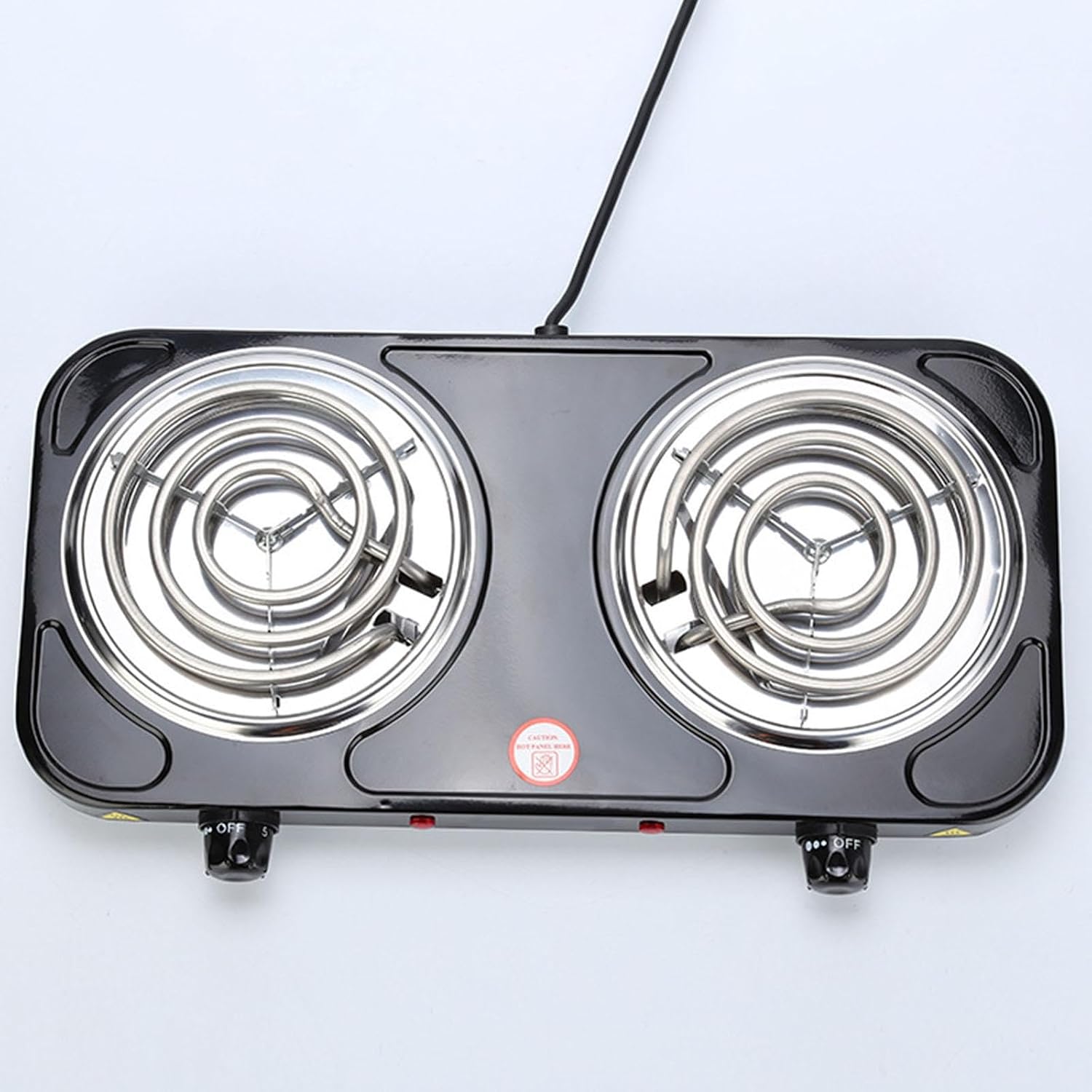 Portable Electric Coil Burner with Indicator Lights Practical Burner Cooktop Double 2000W Black | Burners & Hot Plates | Small Kitchen Appliances | Kitchen Dining & Bar | Home & Garden 71G01F3cBLL. SL1500