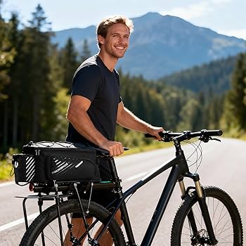 Amazon.com: ROCKBROS Bike Rack Bag Bicycle Bag Trunk Rear Rack Bag