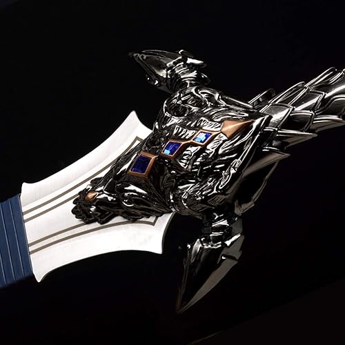 Miniatura 5 de Sword fort Espada Katana hecha a mano para cosplay, acero inoxidable, espada de Lothar, espada de King Llane