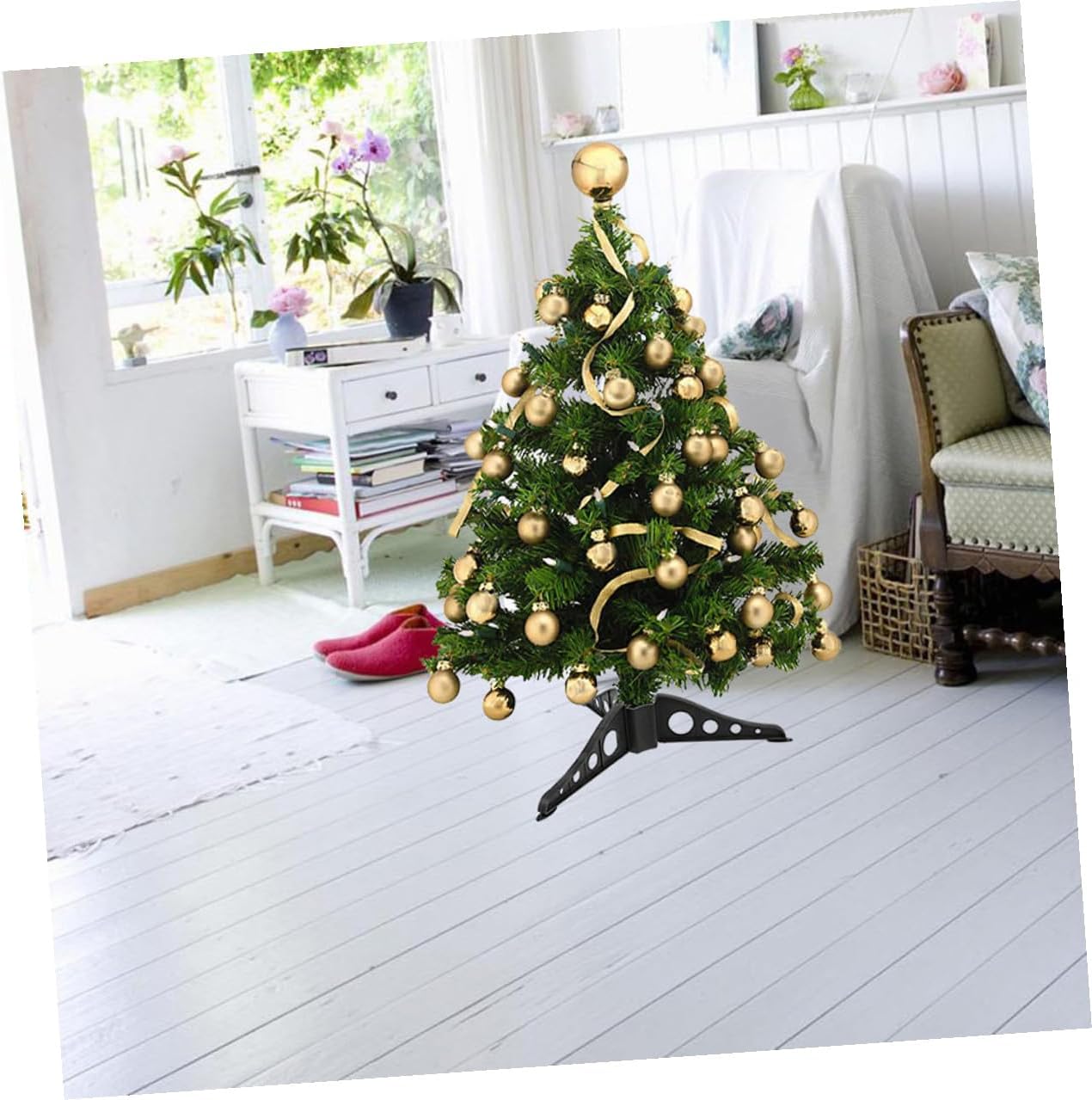 10pcs Black Plastic Christmas Tree Stand Brackets for Artificial Trees with Smooth Surface Easy Assembly and Compact Storage