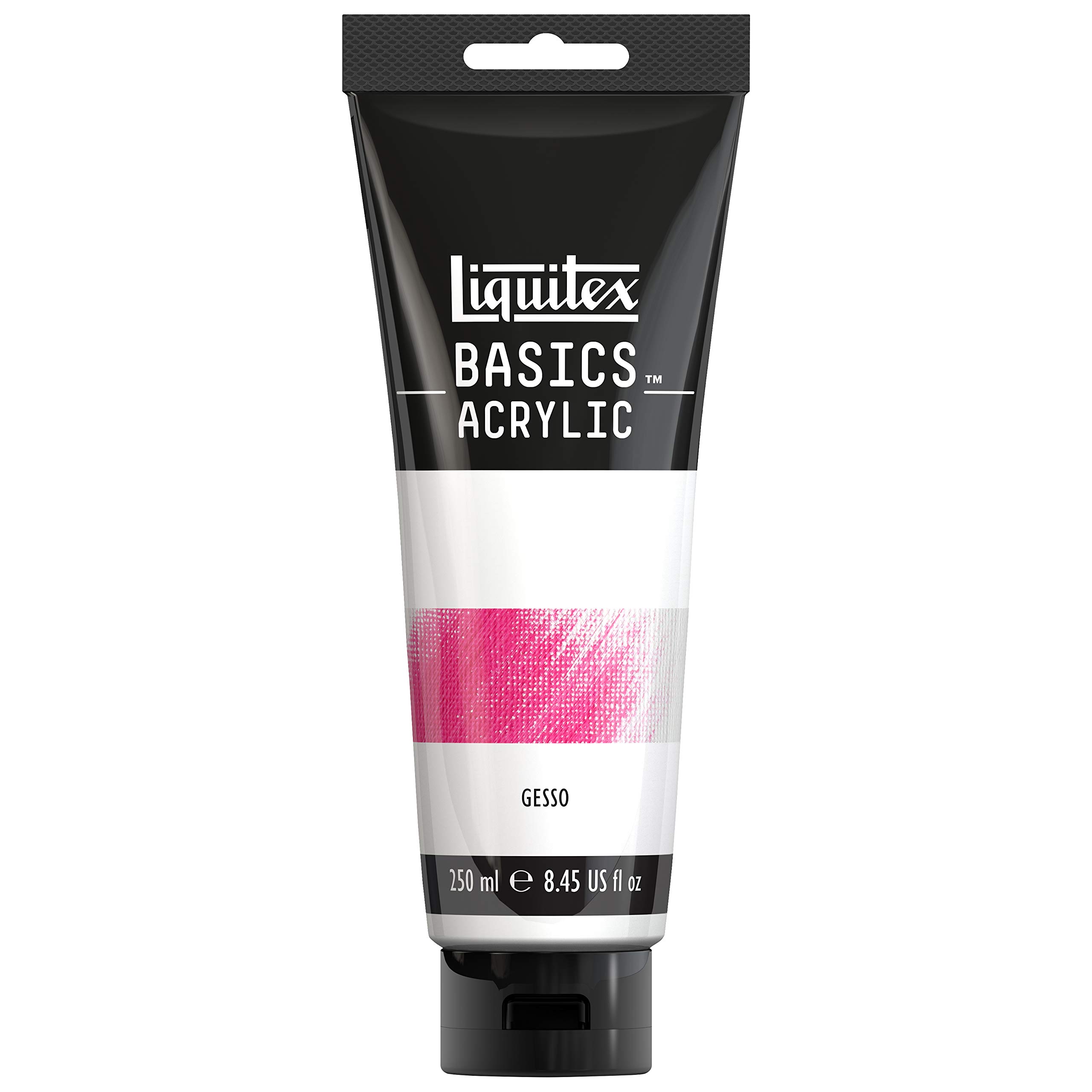 Liquitex BASICS Gesso Surface Prep Medium, 250ml (8.4-oz) Tube, White