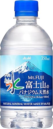 Asahi Drink, Delicious Water, Mt. Fuji Vanadium Natural Water, 11.8 fl oz 350 ml x 24 Bottles